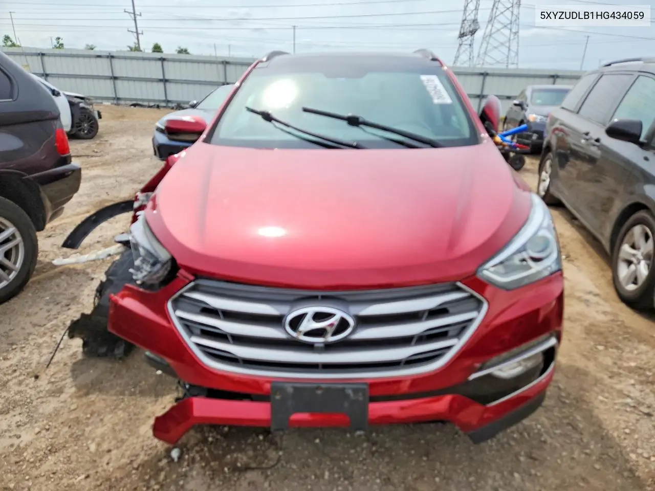 2017 Hyundai Santa Fe Sport 2.4L VIN: 5XYZUDLB1HG434059 Lot: 60684316