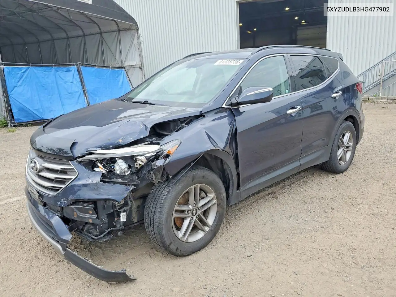 5XYZUDLB3HG477902 2017 Hyundai Santa Fe Sport 2.4L