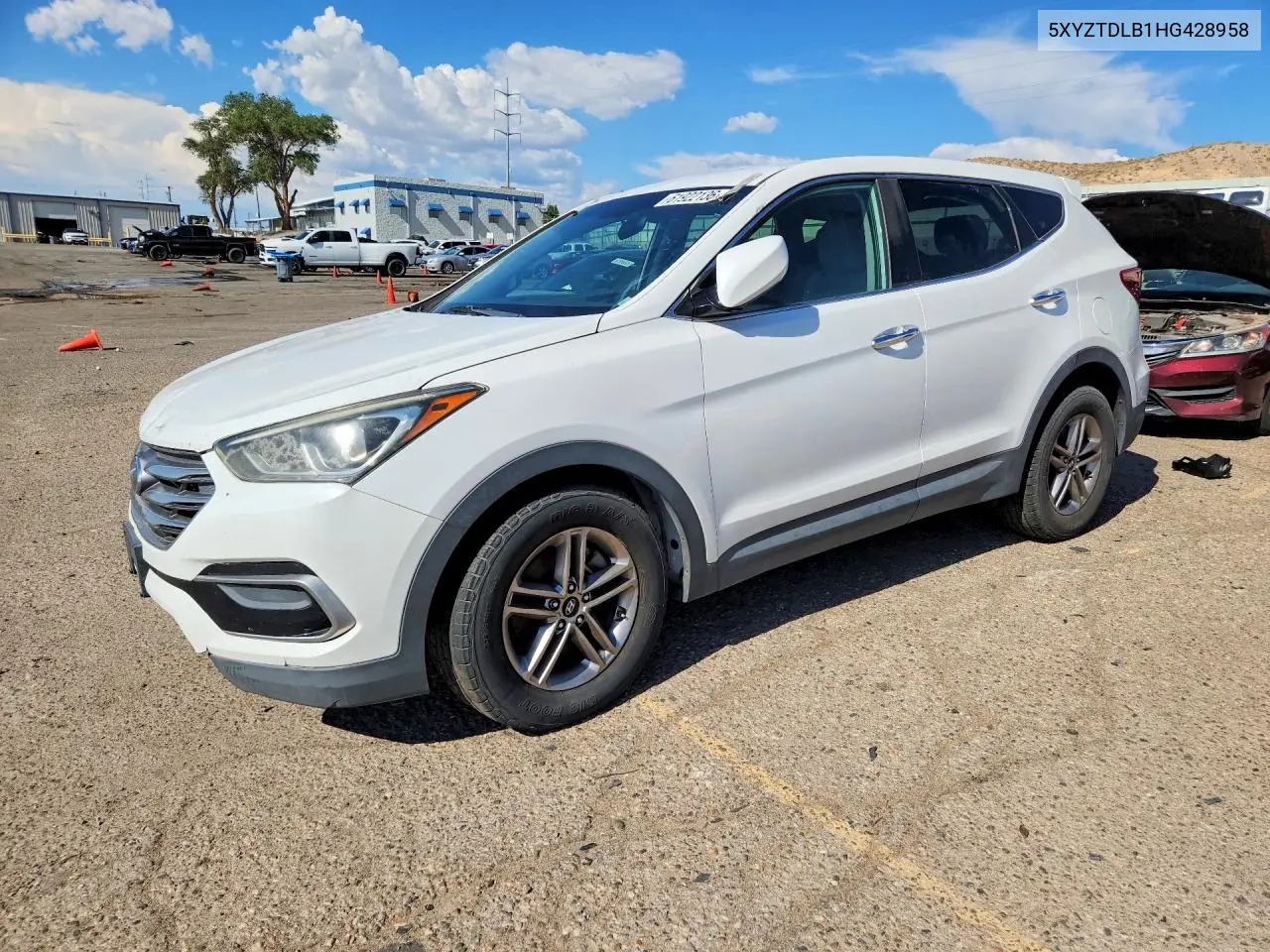 2017 Hyundai Santa Fe Sport 2.4L VIN: 5XYZTDLB1HG428958 Lot: 61922136