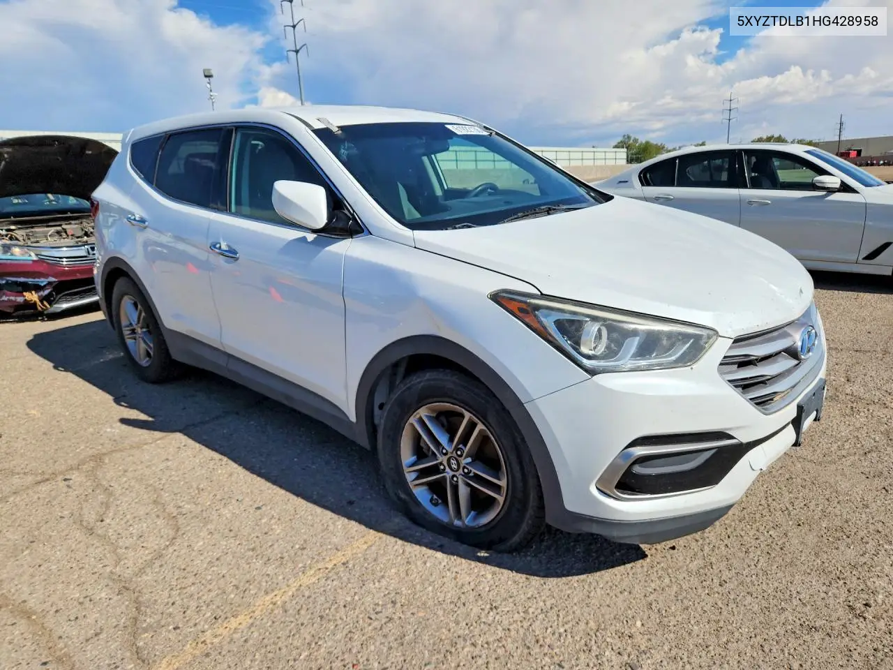 2017 Hyundai Santa Fe Sport 2.4L VIN: 5XYZTDLB1HG428958 Lot: 61922136