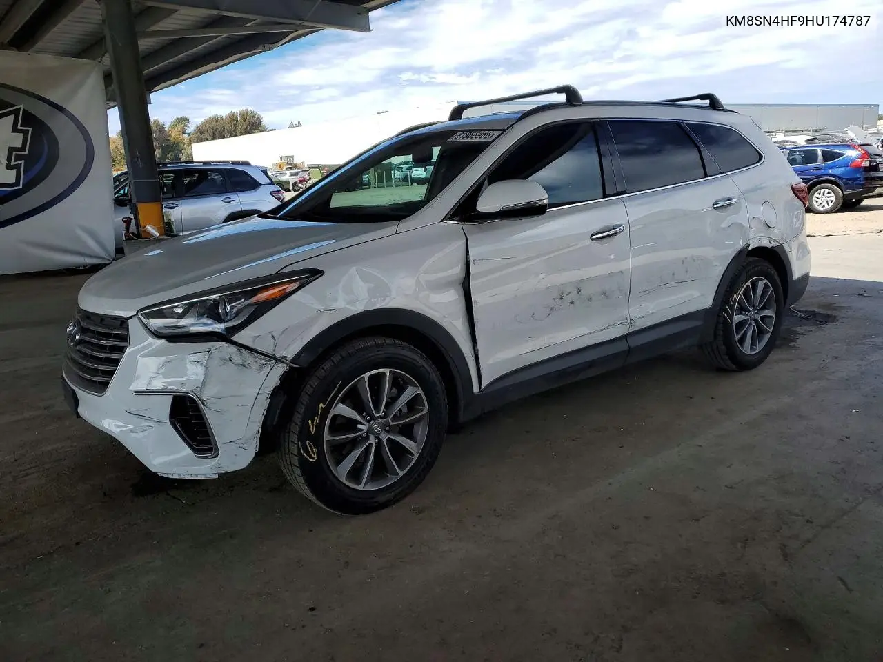 2017 Hyundai Santa Fe Limited VIN: KM8SN4HF9HU174787 Lot: 61966986