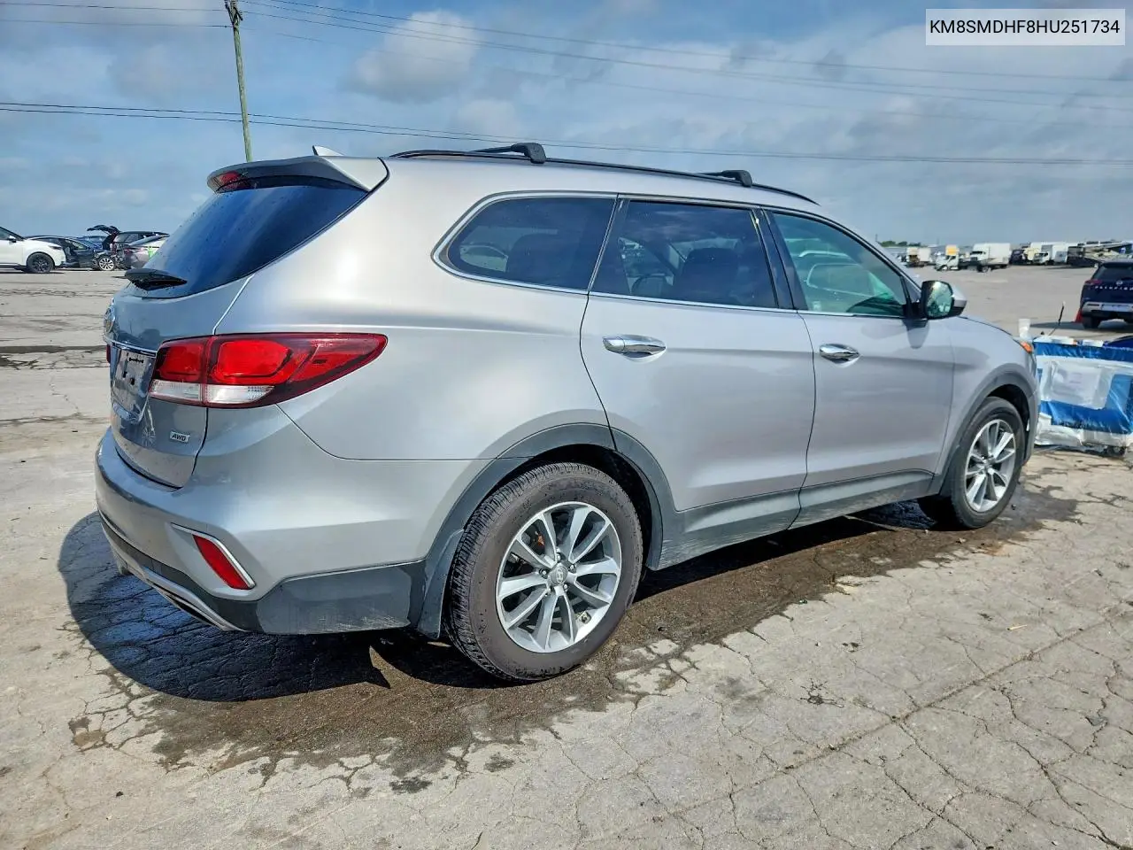 2017 Hyundai Santa Fe Se VIN: KM8SMDHF8HU251734 Lot: 62075976