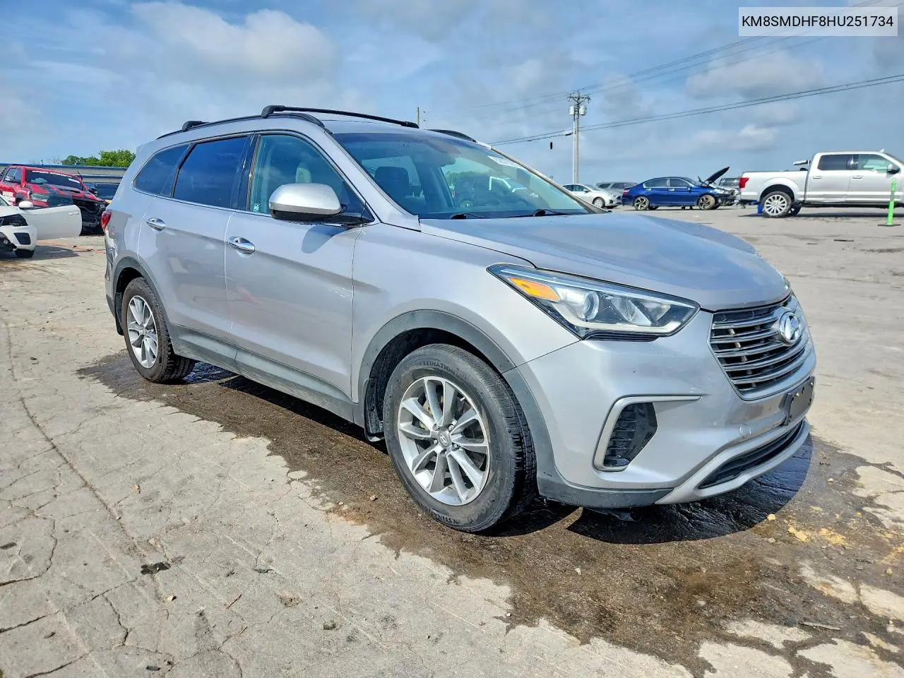 2017 Hyundai Santa Fe Se VIN: KM8SMDHF8HU251734 Lot: 62075976
