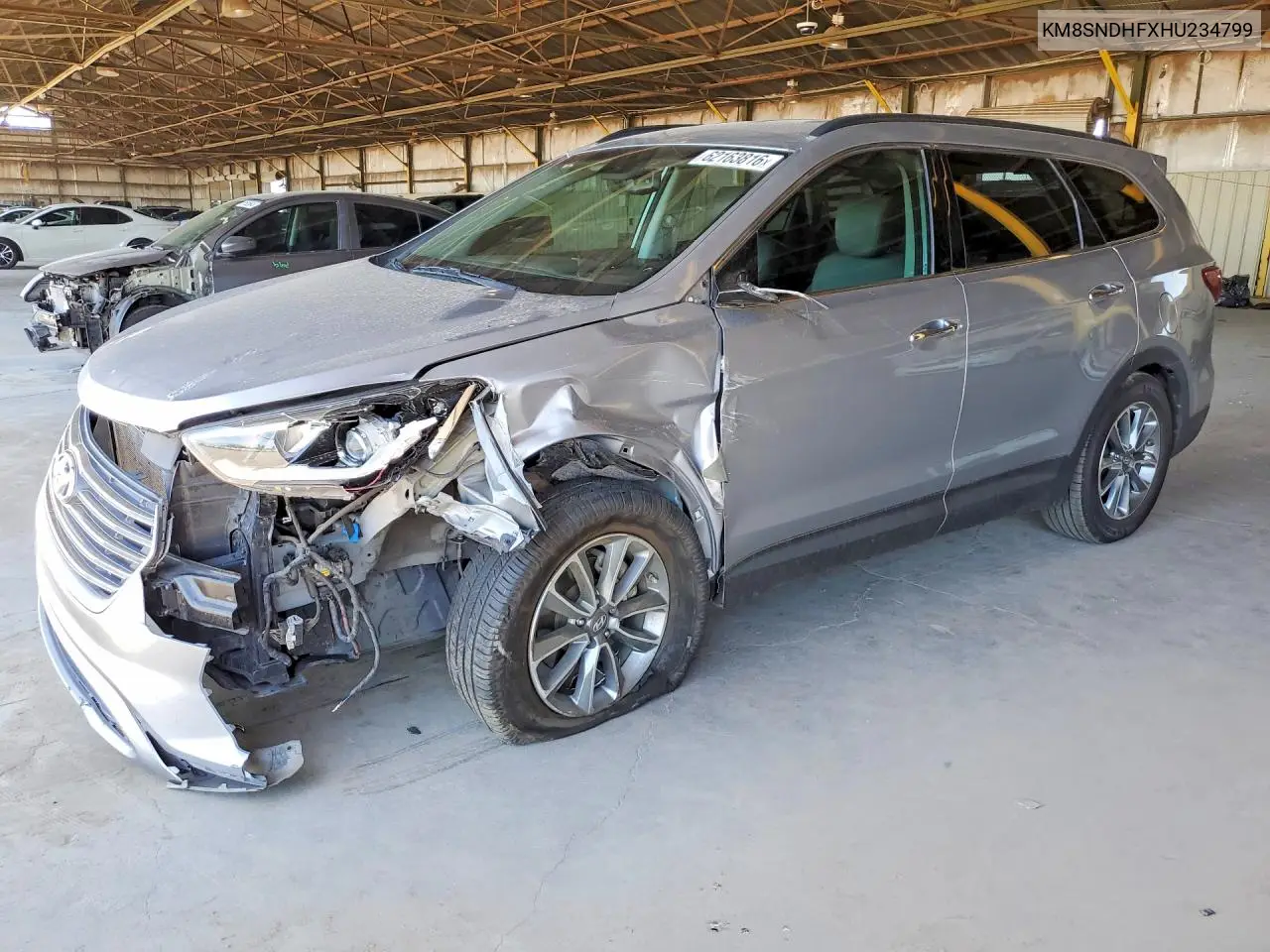 2017 Hyundai Santa Fe Se VIN: KM8SNDHFXHU234799 Lot: 62163816