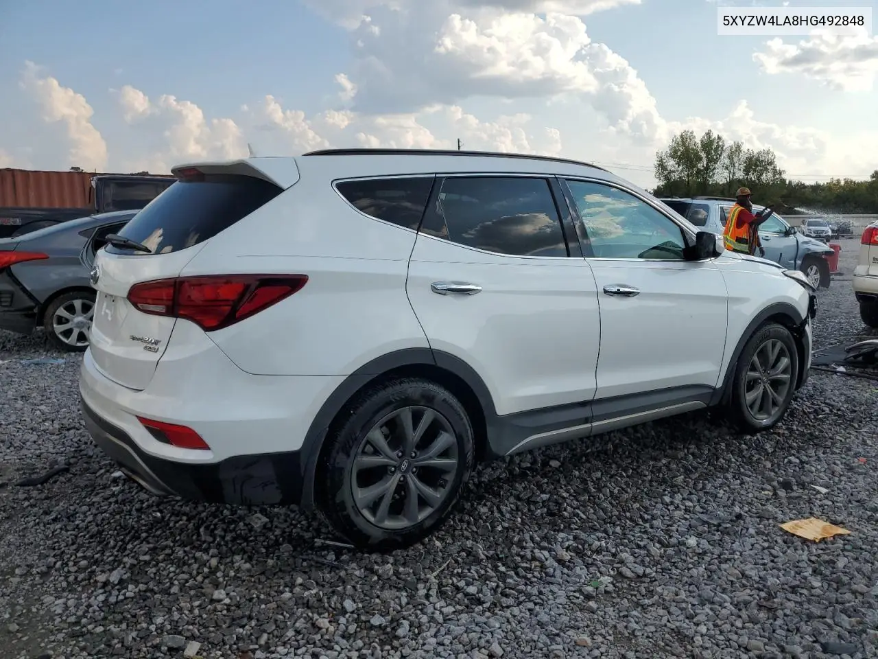 5XYZW4LA8HG492848 2017 Hyundai Santa Fe Sport
