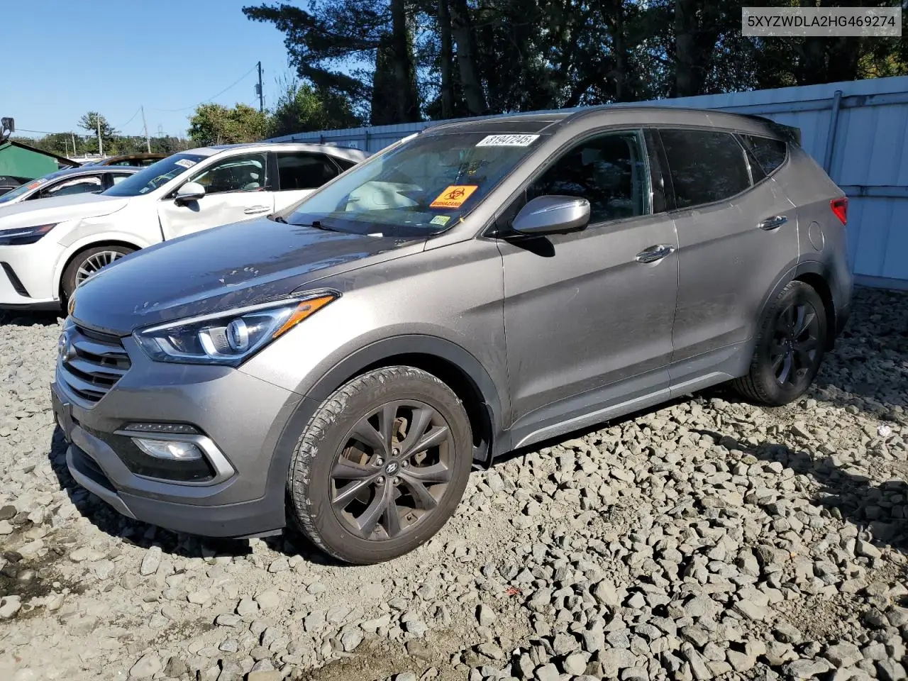 5XYZWDLA2HG469274 2017 Hyundai Santa Fe Sport