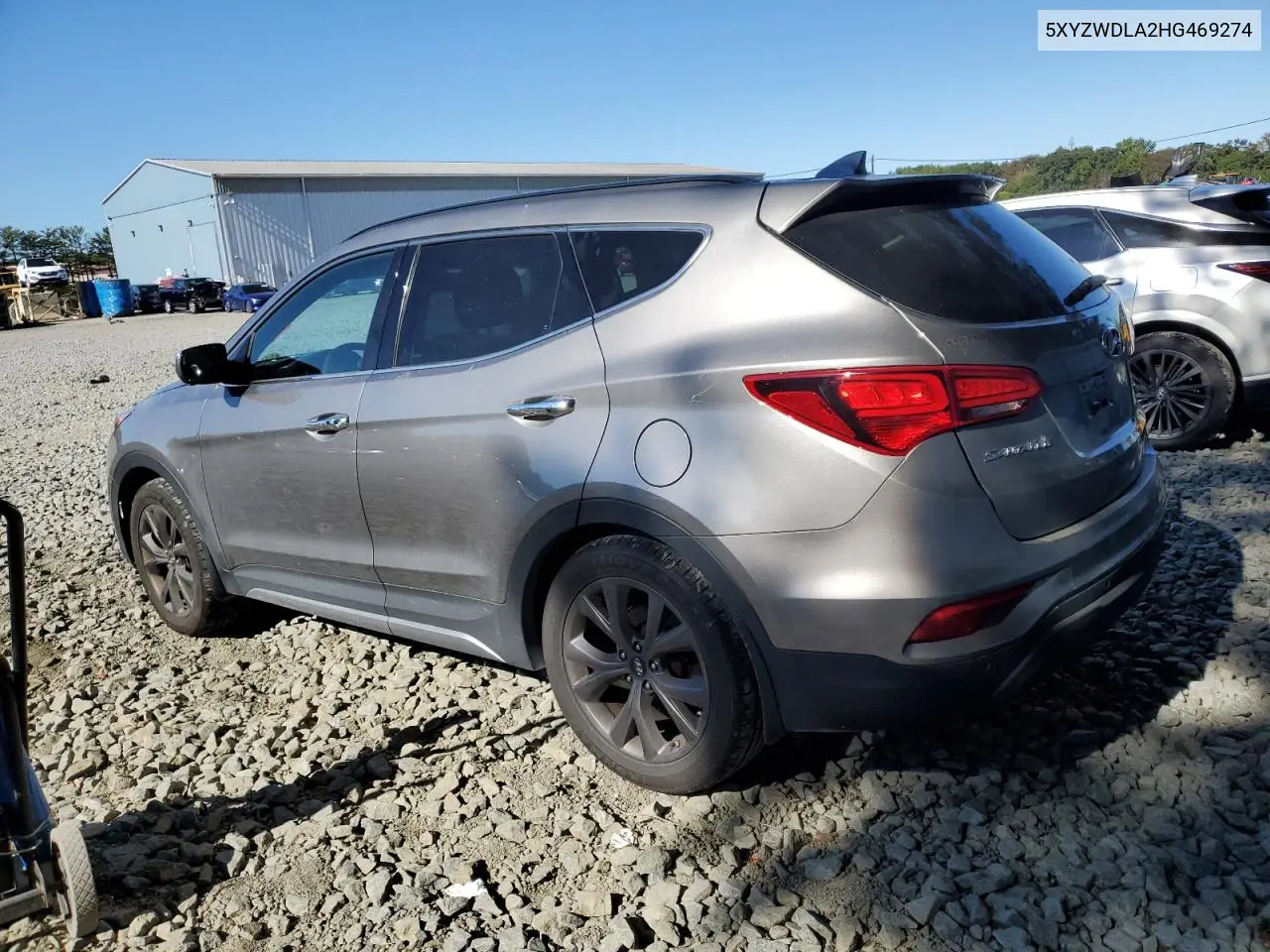 5XYZWDLA2HG469274 2017 Hyundai Santa Fe Sport