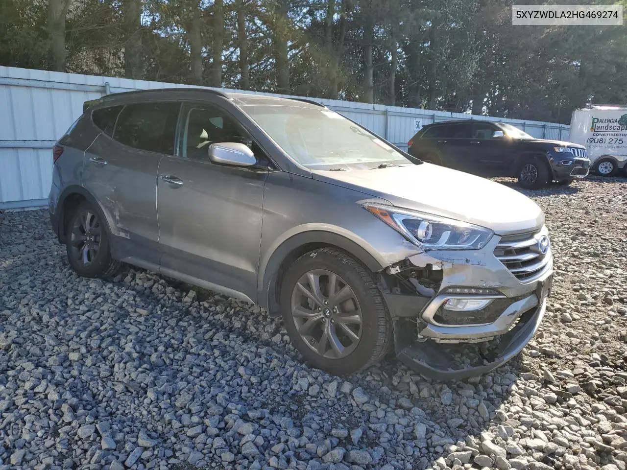 5XYZWDLA2HG469274 2017 Hyundai Santa Fe Sport