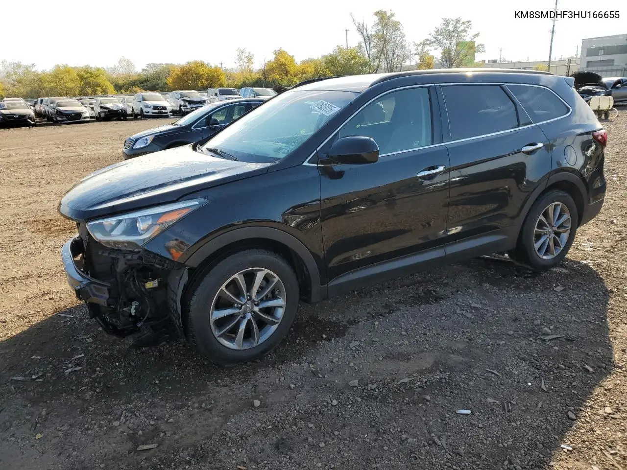 KM8SMDHF3HU166655 2017 Hyundai Santa Fe Se