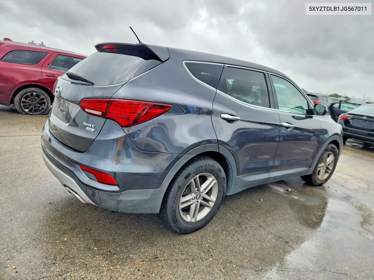 2018 Hyundai Santa Fe Sport 2.4L VIN: 5XYZTDLB1JG567011 Lot: 58014876