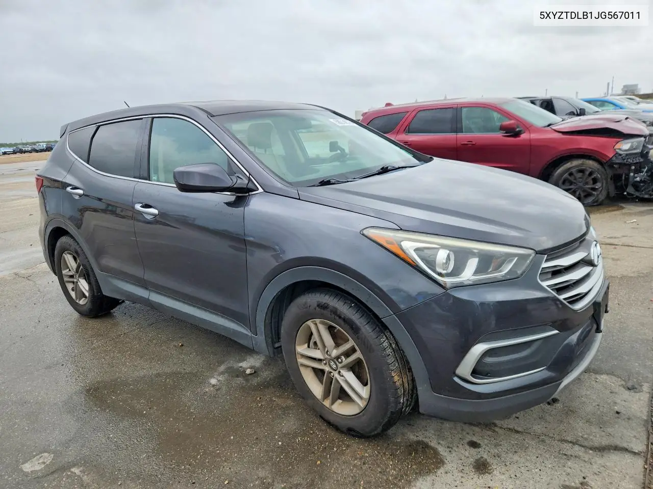2018 Hyundai Santa Fe Sport 2.4L VIN: 5XYZTDLB1JG567011 Lot: 58014876