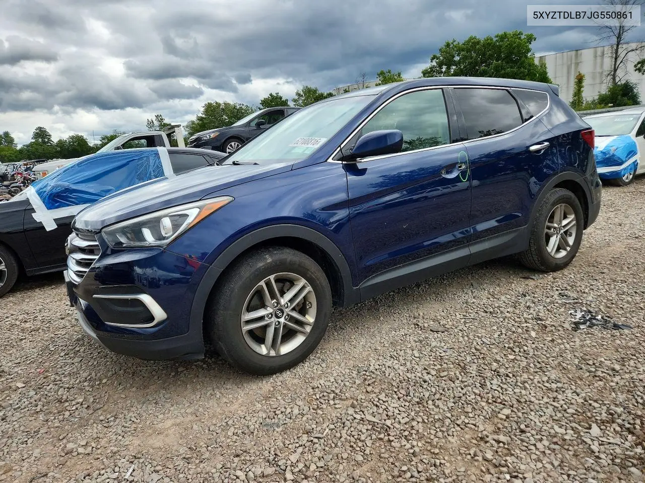 2018 Hyundai Santa Fe Sport 2.4L VIN: 5XYZTDLB7JG550861 Lot: 62108816