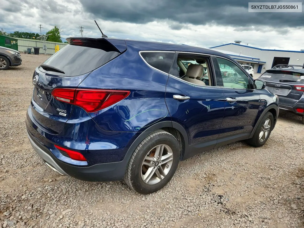 2018 Hyundai Santa Fe Sport 2.4L VIN: 5XYZTDLB7JG550861 Lot: 62108816