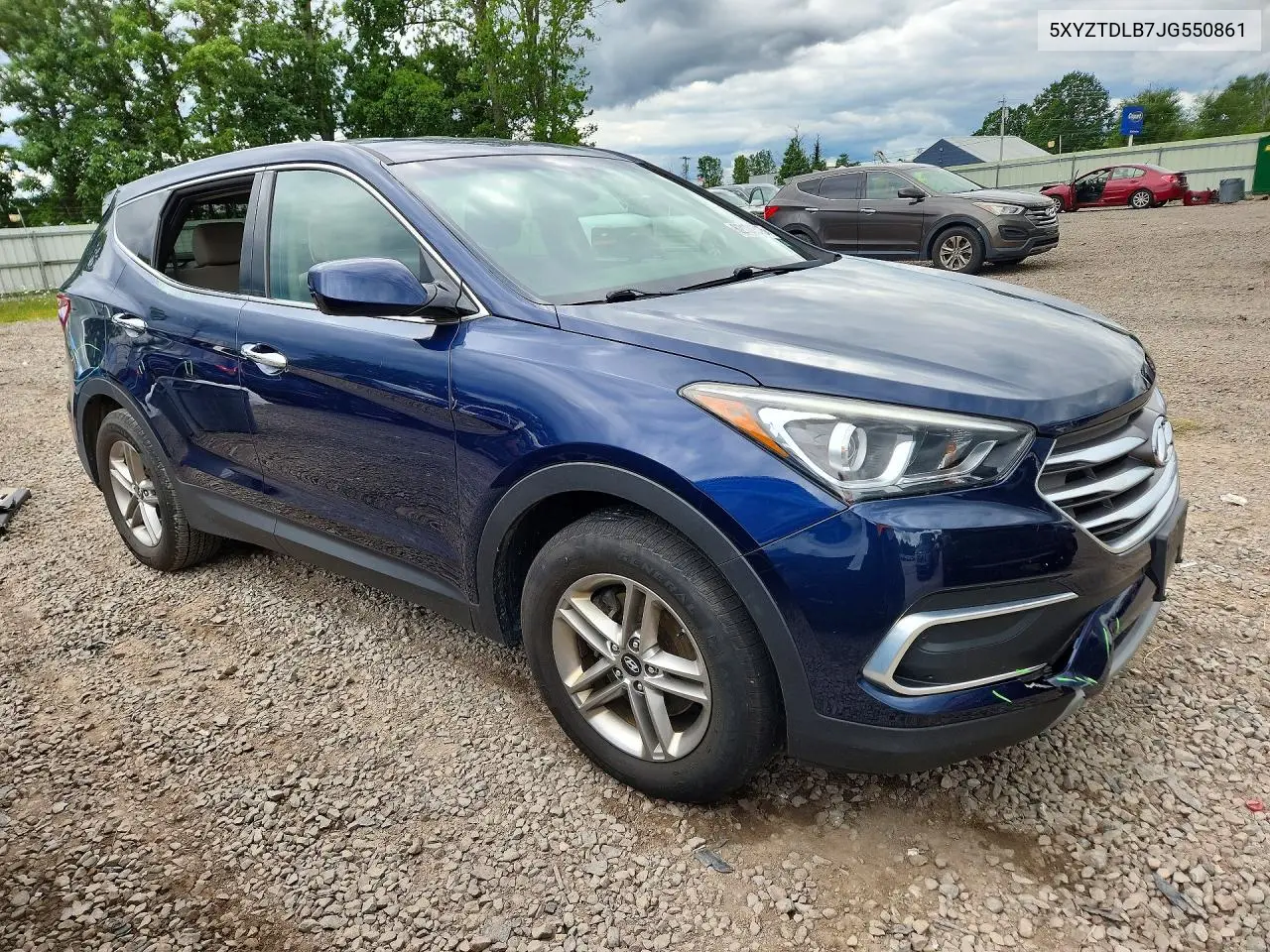 2018 Hyundai Santa Fe Sport 2.4L VIN: 5XYZTDLB7JG550861 Lot: 62108816