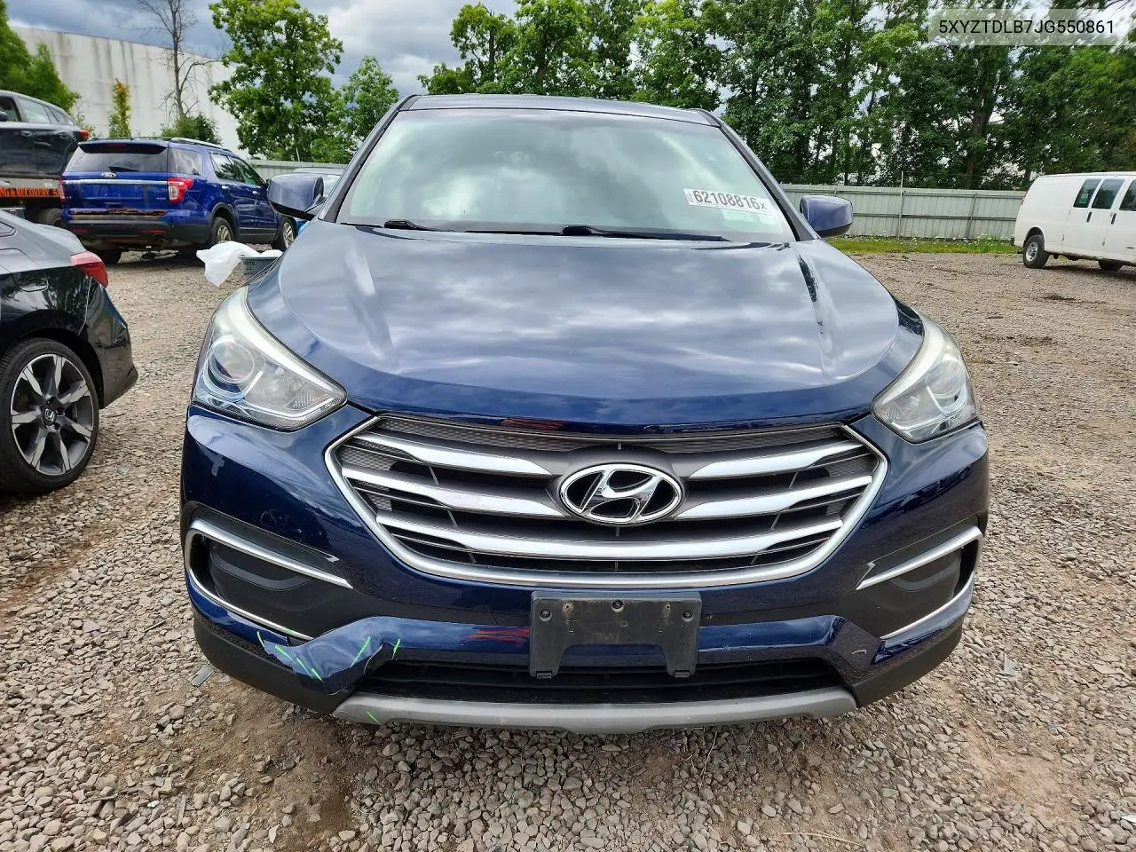 2018 Hyundai Santa Fe Sport 2.4L VIN: 5XYZTDLB7JG550861 Lot: 62108816
