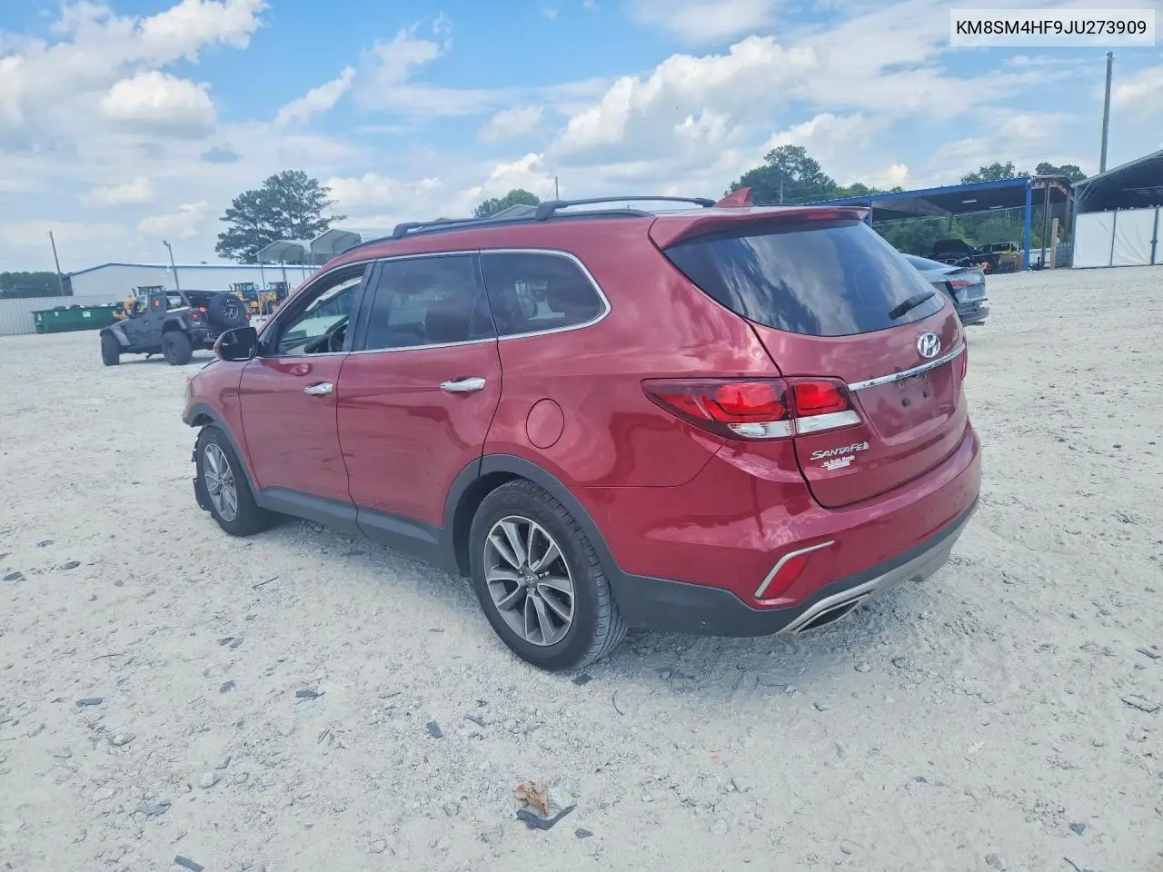 2018 Hyundai Santa Fe Se VIN: KM8SM4HF9JU273909 Lot: 85455165