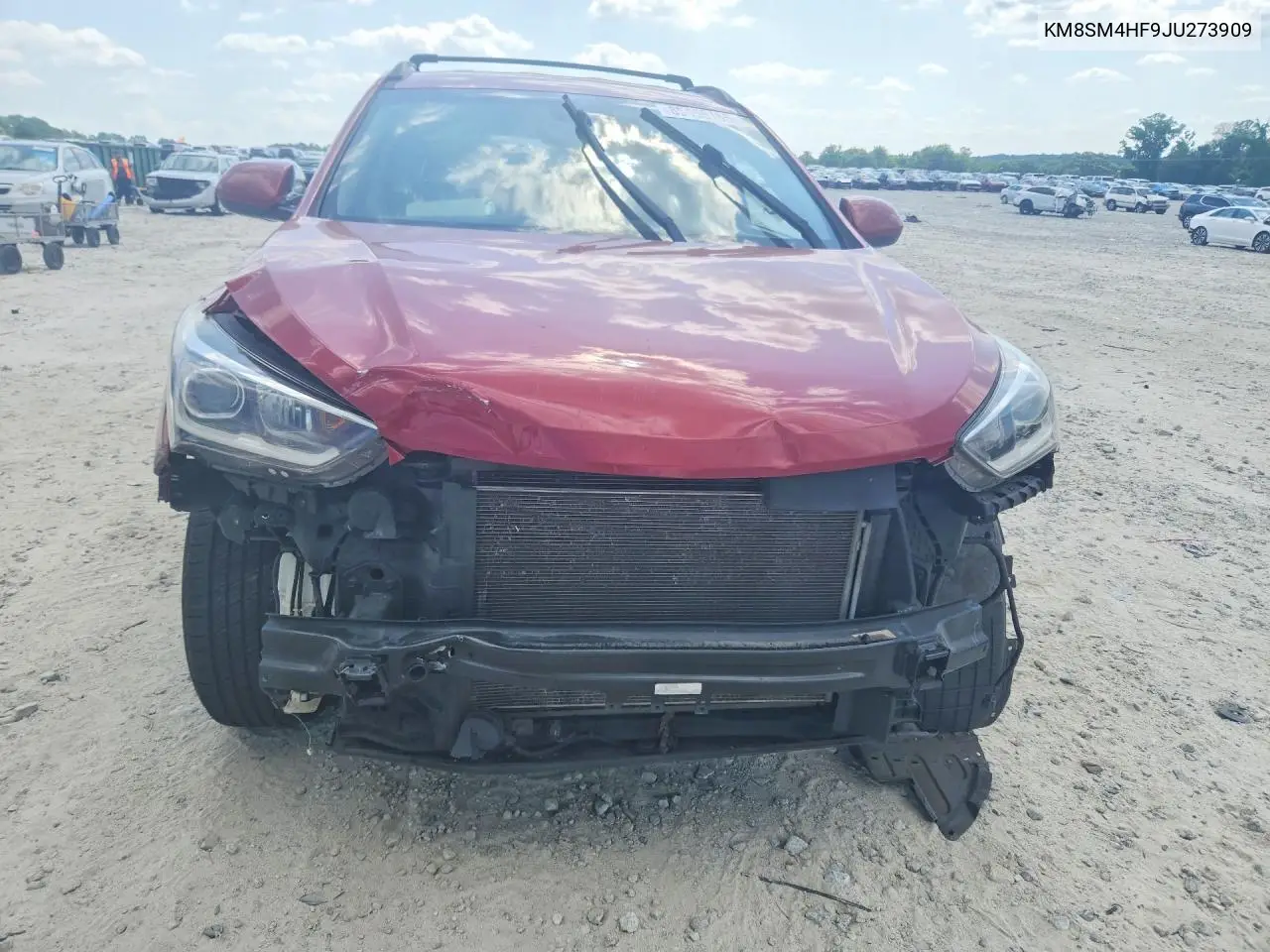 2018 Hyundai Santa Fe Se VIN: KM8SM4HF9JU273909 Lot: 85455165