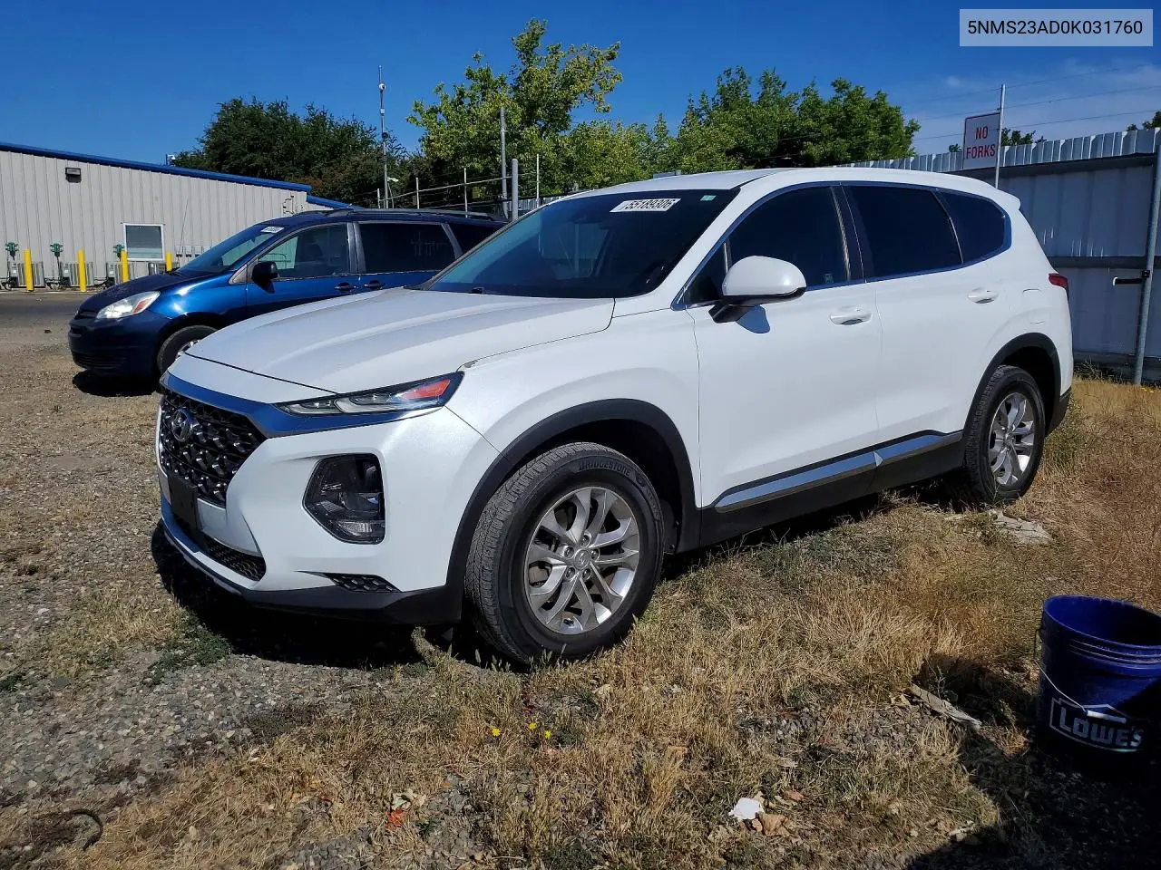 5NMS23AD0KH031760 2019 Hyundai Santa Fe Se
