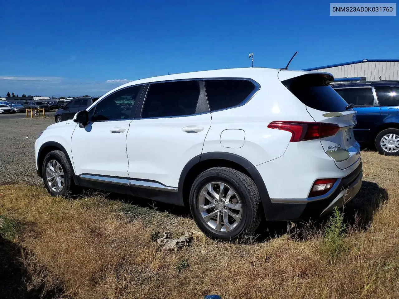 5NMS23AD0KH031760 2019 Hyundai Santa Fe Se