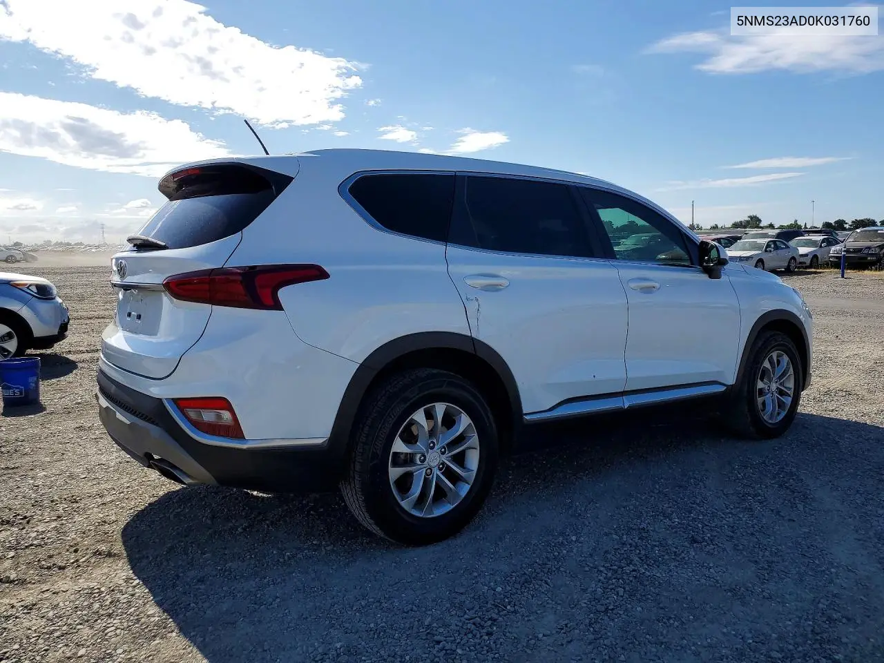 5NMS23AD0KH031760 2019 Hyundai Santa Fe Se