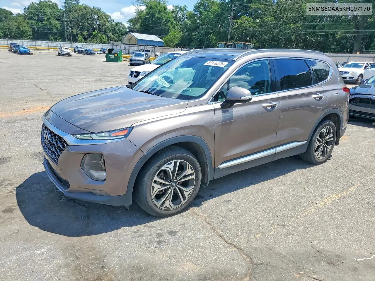 2019 Hyundai Santa Fe Limited 2.0T VIN: 5NMS5CAA5KH097170 Lot: 57178296
