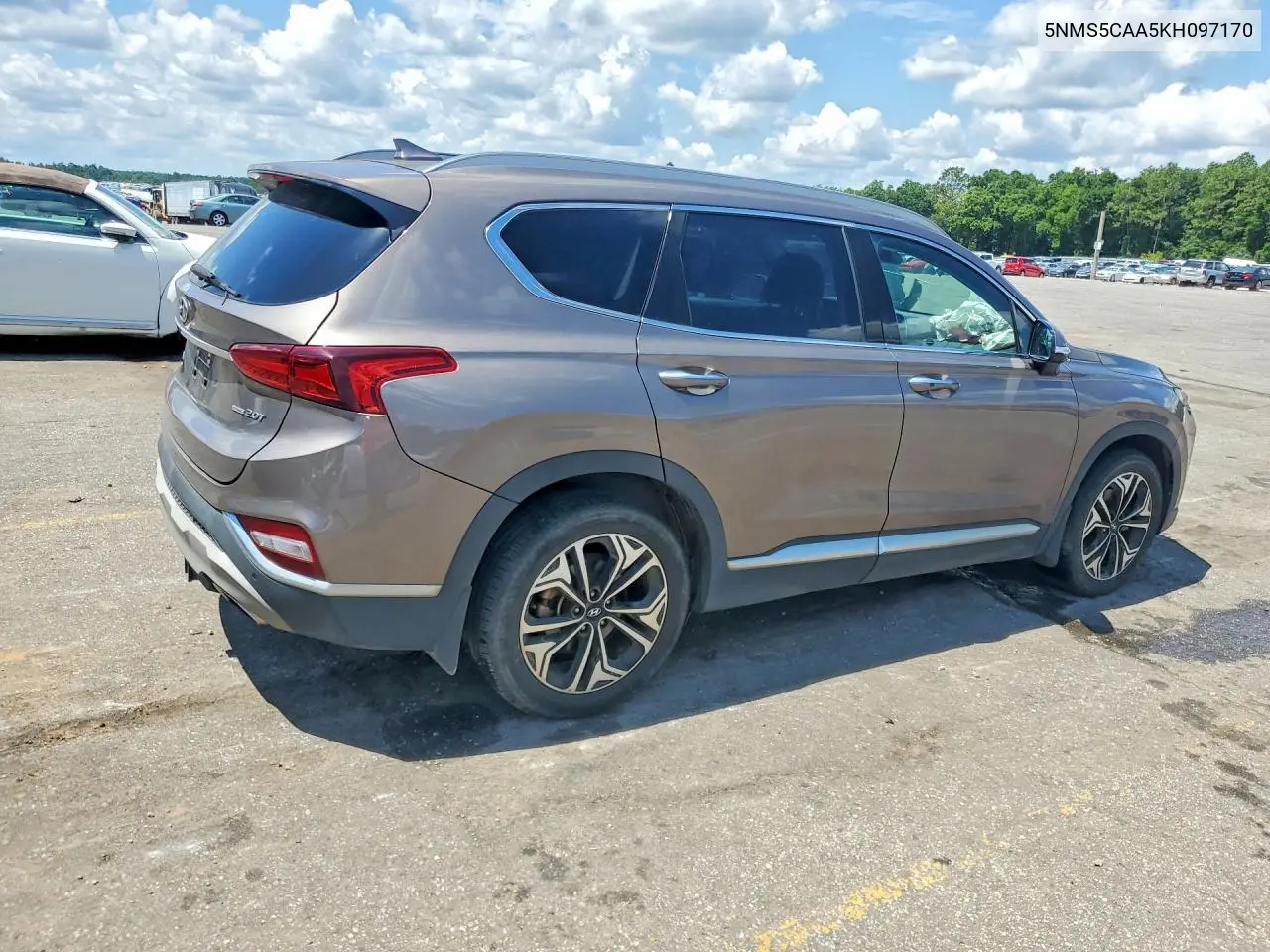 2019 Hyundai Santa Fe Limited 2.0T VIN: 5NMS5CAA5KH097170 Lot: 57178296