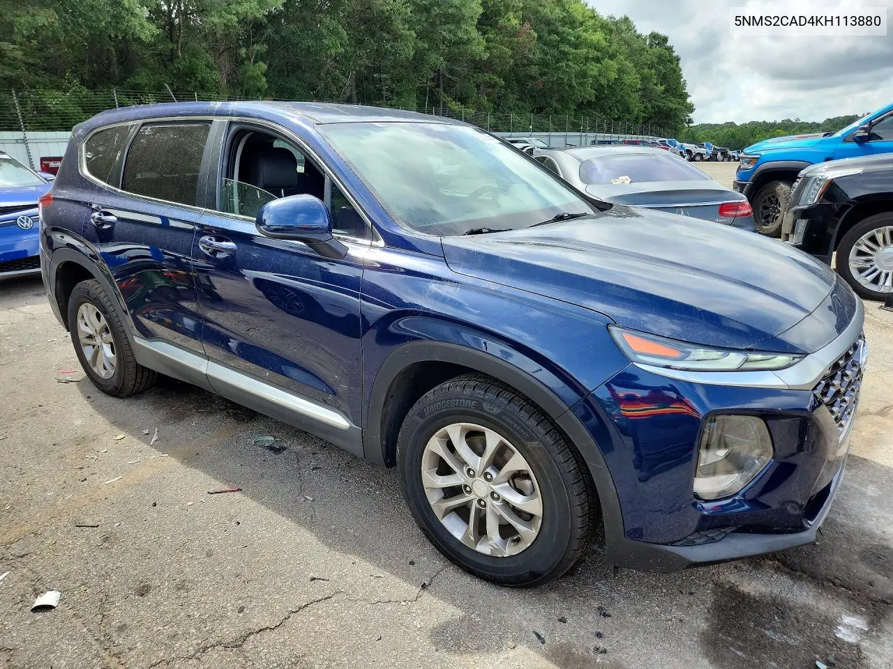 2019 Hyundai Santa Fe VIN: 5NMS2CAD4KH113880 Lot: 60898976
