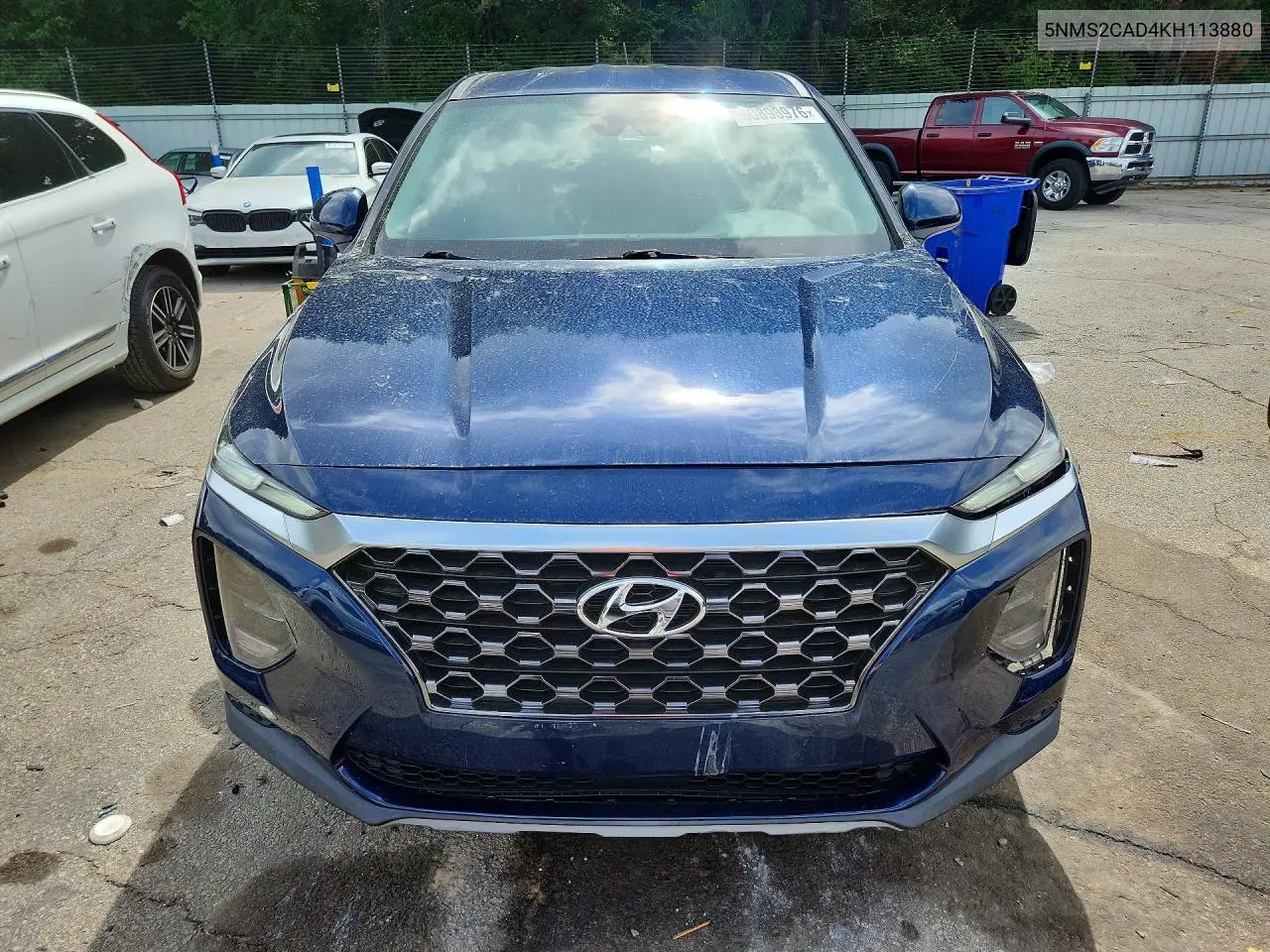 2019 Hyundai Santa Fe VIN: 5NMS2CAD4KH113880 Lot: 60898976