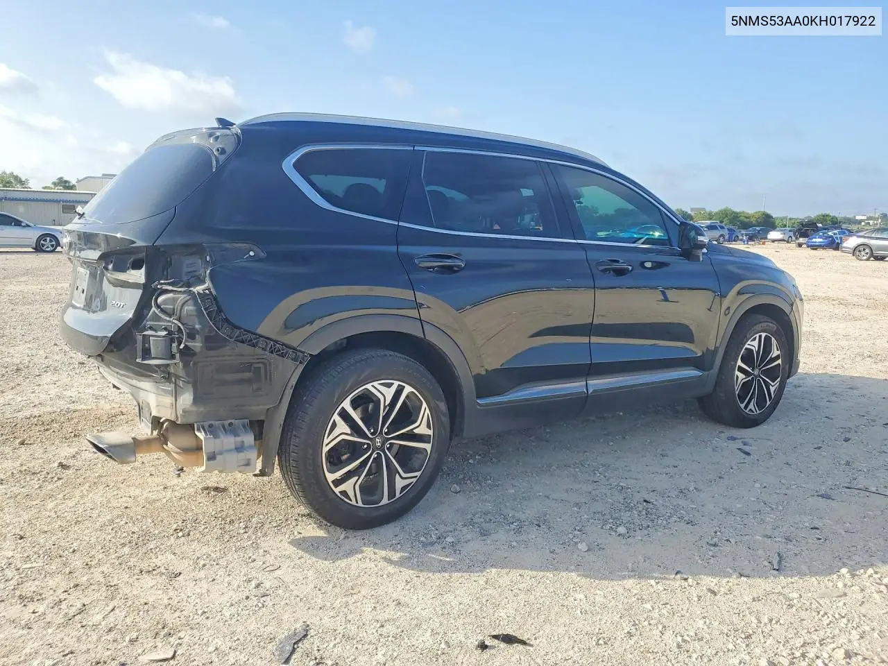 2019 Hyundai Santa Fe Ultimate 2.0T VIN: 5NMS53AA0KH017922 Lot: 60946196