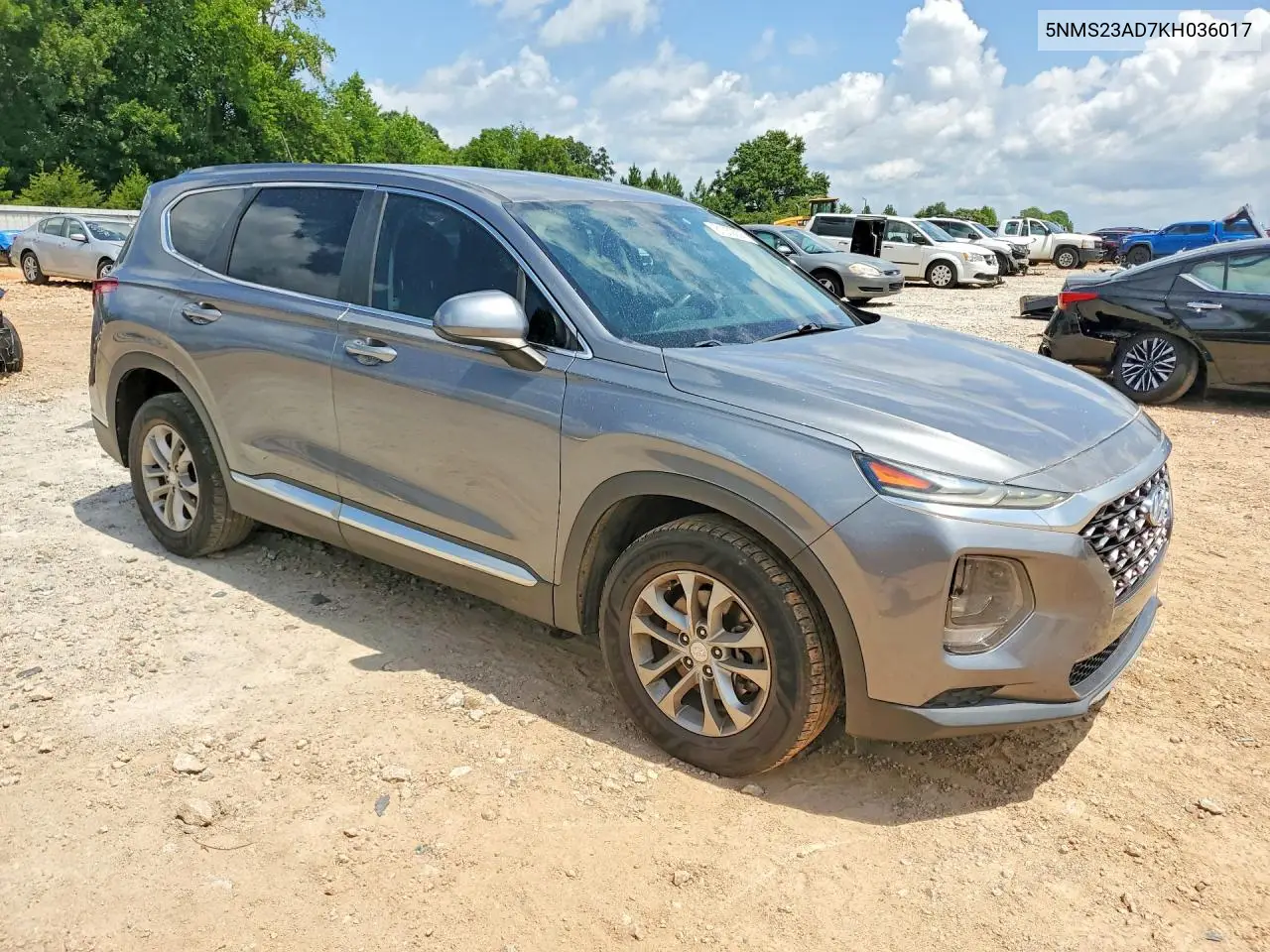 2019 Hyundai Santa Fe Se VIN: 5NMS23AD7KH036017 Lot: 61332926
