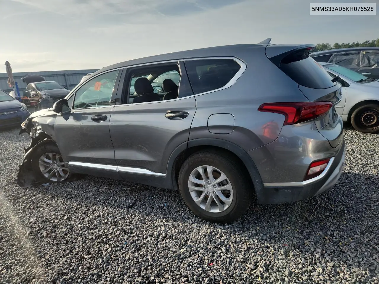 2019 Hyundai Santa Fe Sel 2.4L VIN: 5NMS33AD5KH076528 Lot: 61778366