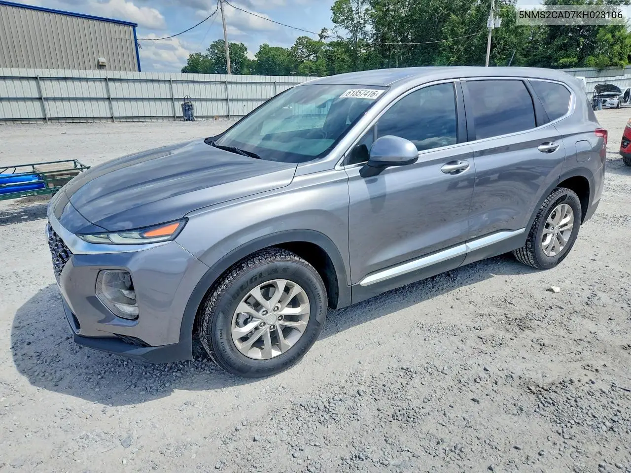 2019 Hyundai Santa Fe Se VIN: 5NMS2CAD7KH023106 Lot: 61857416
