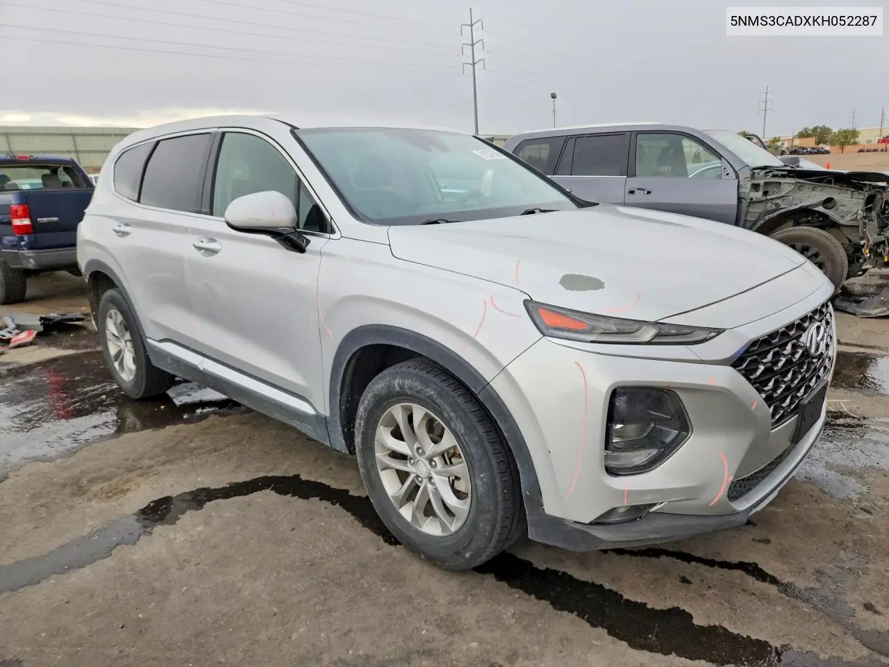 2019 Hyundai Santa Fe Sel 2.4L VIN: 5NMS3CADXKH052287 Lot: 61927596