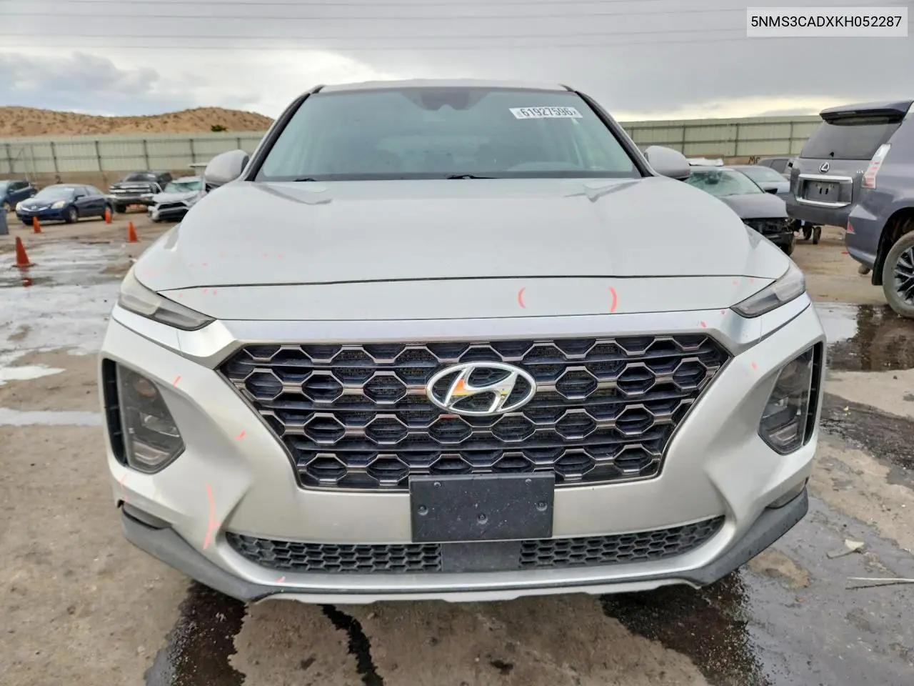 2019 Hyundai Santa Fe Sel 2.4L VIN: 5NMS3CADXKH052287 Lot: 61927596