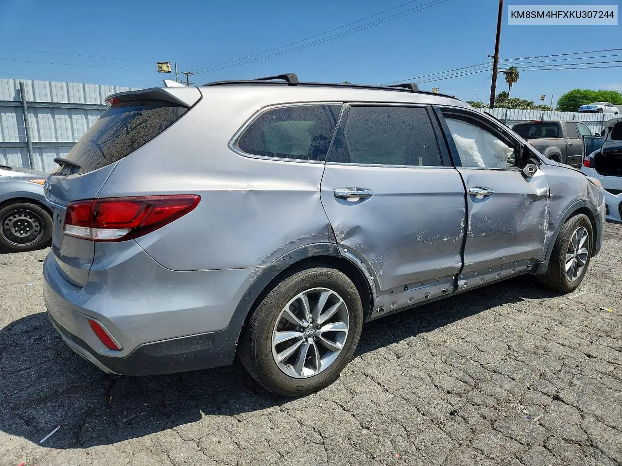 2019 Hyundai Santa Fe Xl Se VIN: KM8SM4HFXKU307244 Lot: 62066726