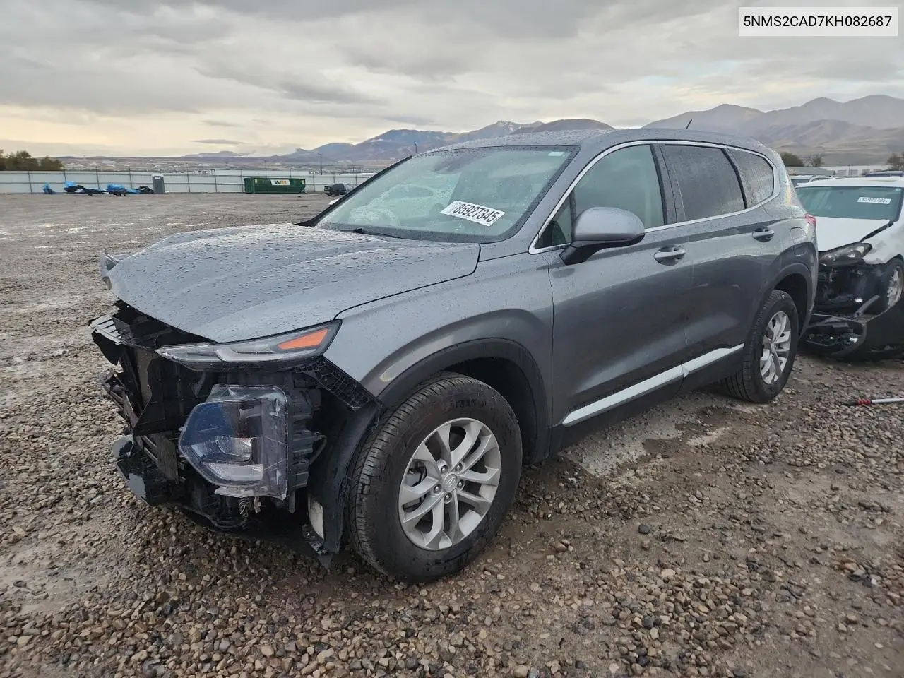 5NMS2CAD7KH082687 2019 Hyundai Santa Fe Se