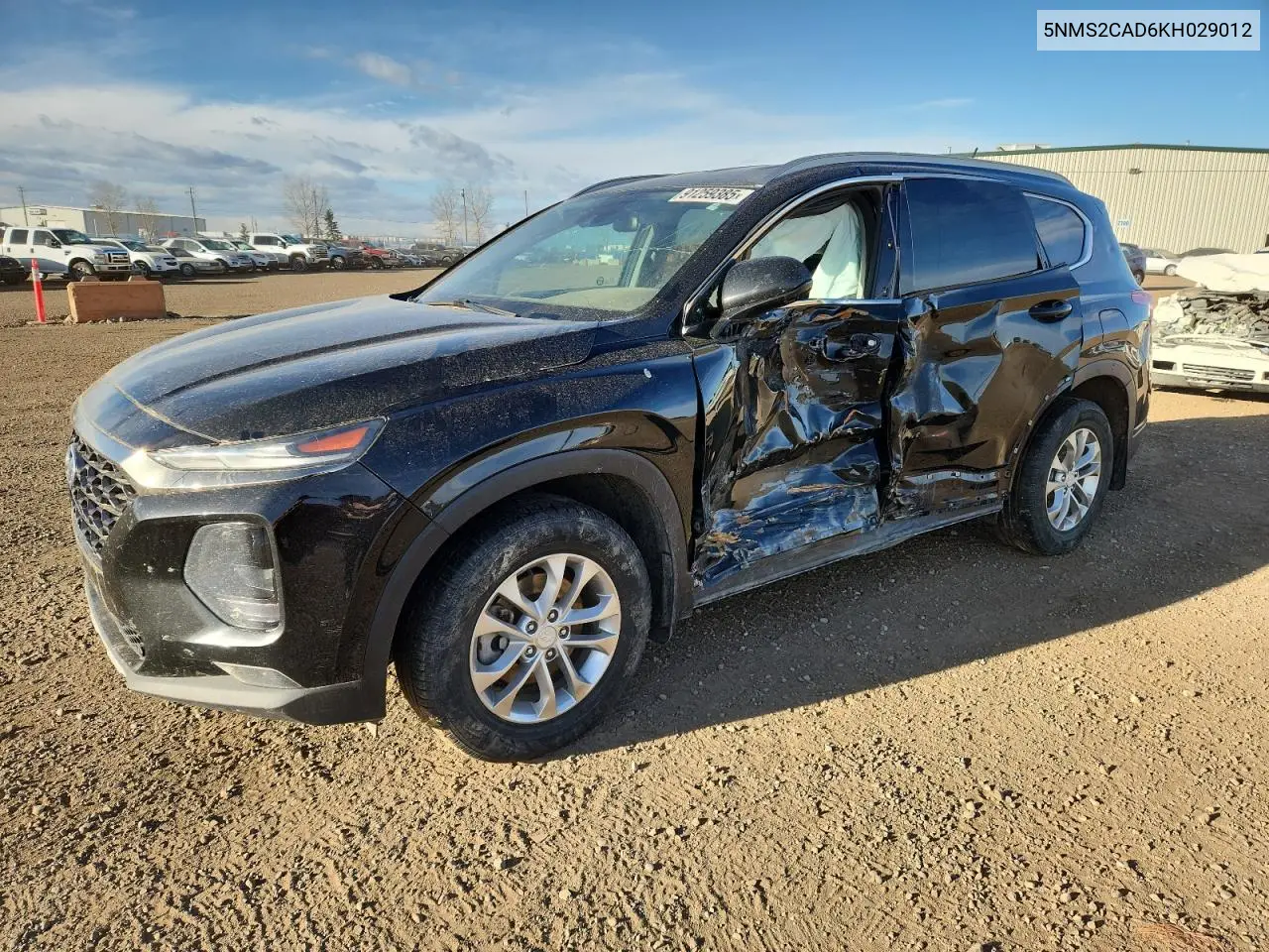 5NMS2CAD6KH029012 2019 Hyundai Santa Fe Se