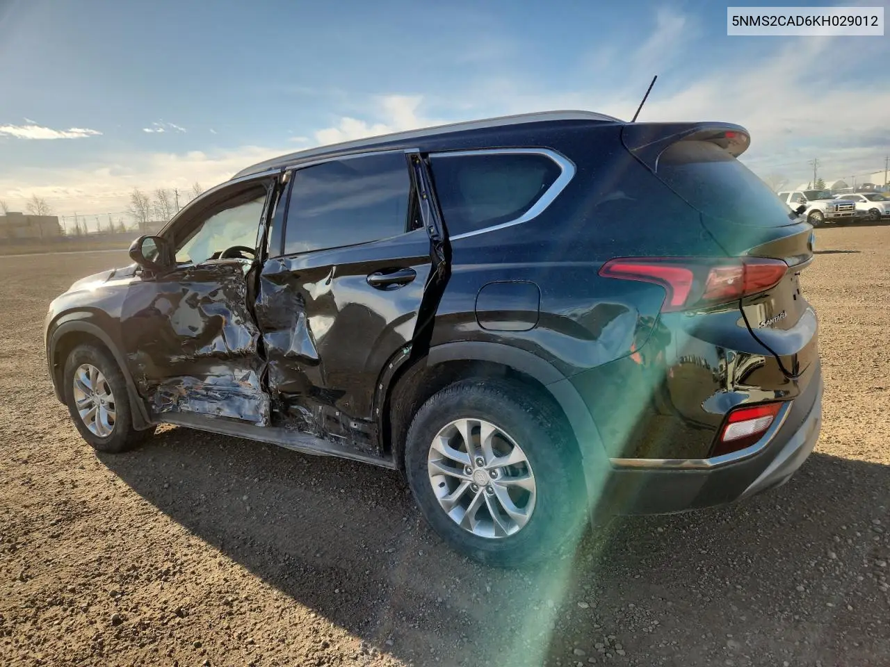 5NMS2CAD6KH029012 2019 Hyundai Santa Fe Se