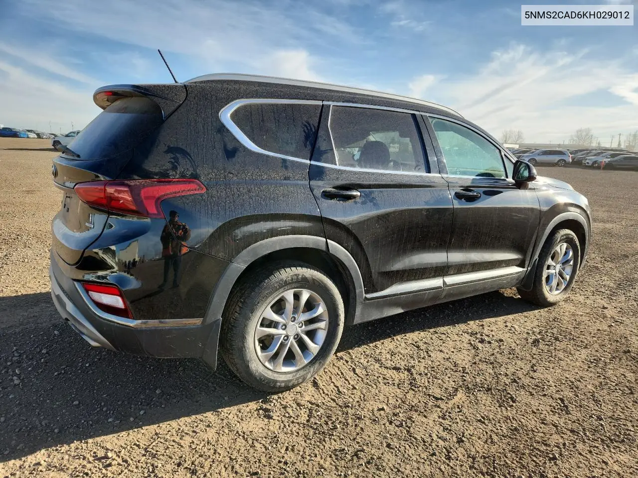 5NMS2CAD6KH029012 2019 Hyundai Santa Fe Se