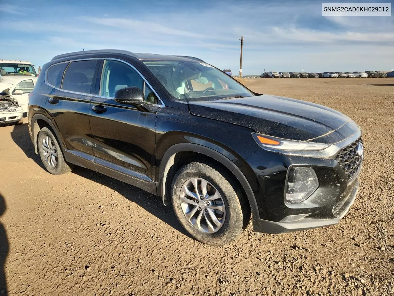 5NMS2CAD6KH029012 2019 Hyundai Santa Fe Se