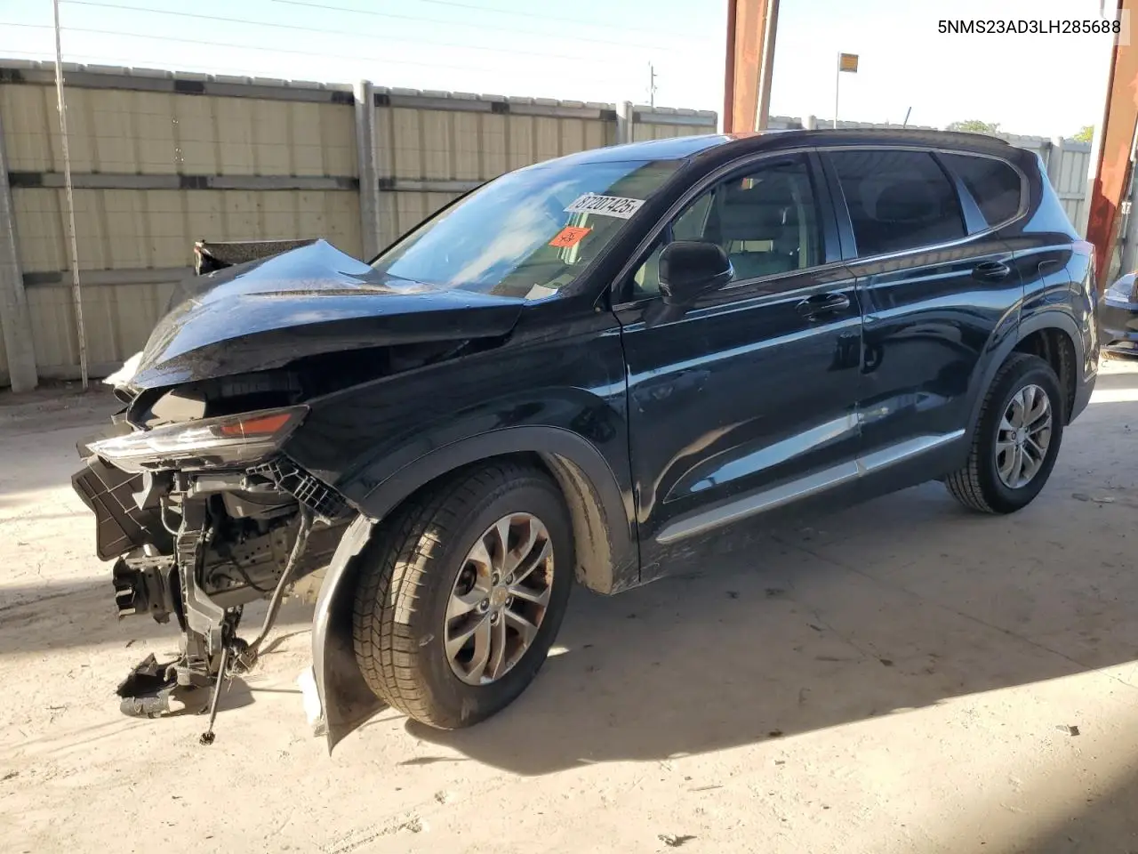 5NMS23AD3LH285688 2020 Hyundai Santa Fe Se