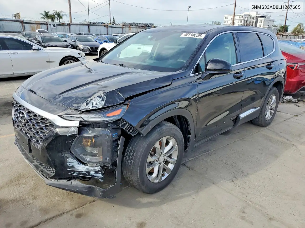 5NMS33AD8LH267605 2020 Hyundai Santa Fe Sel