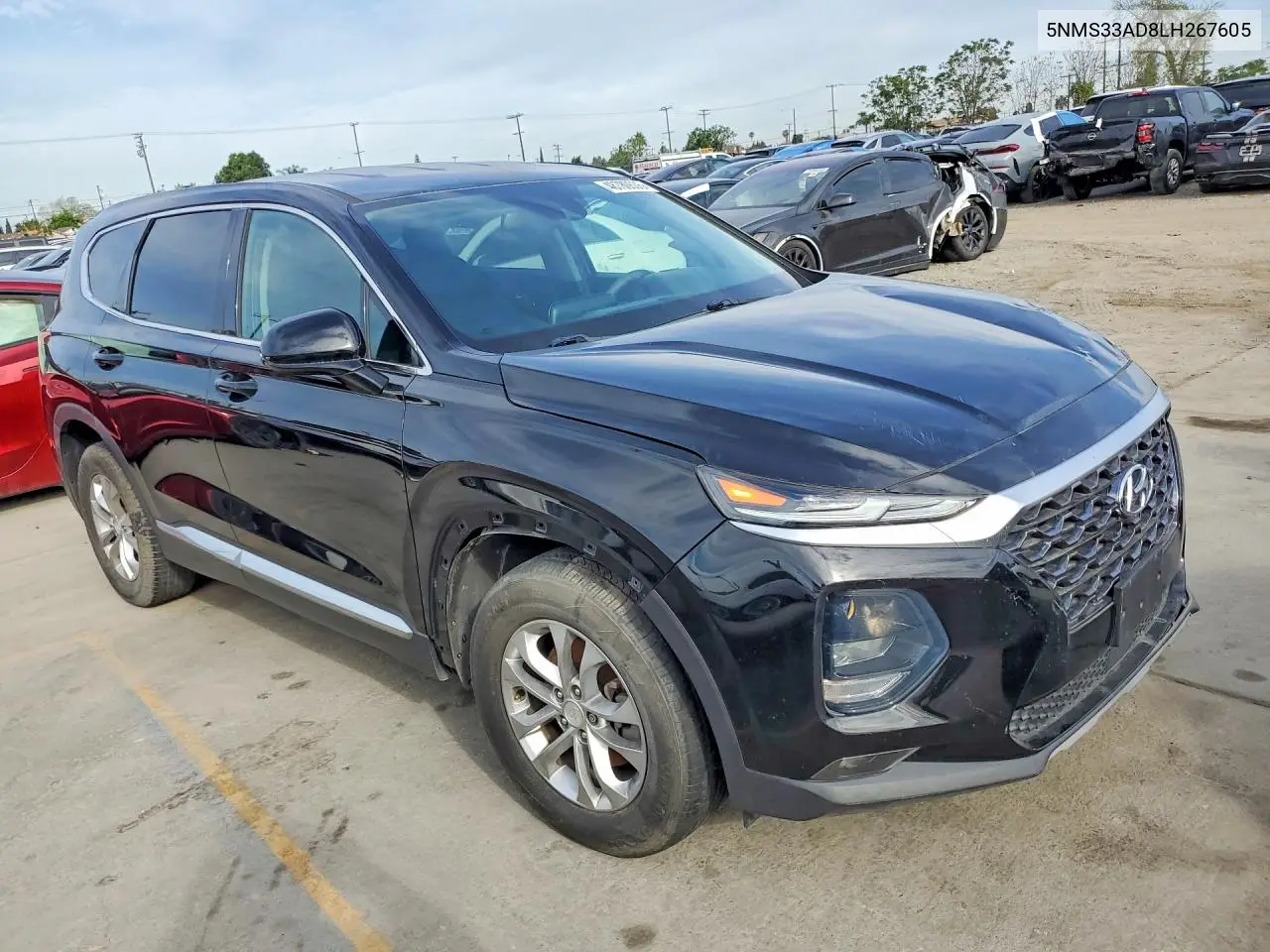 5NMS33AD8LH267605 2020 Hyundai Santa Fe Sel