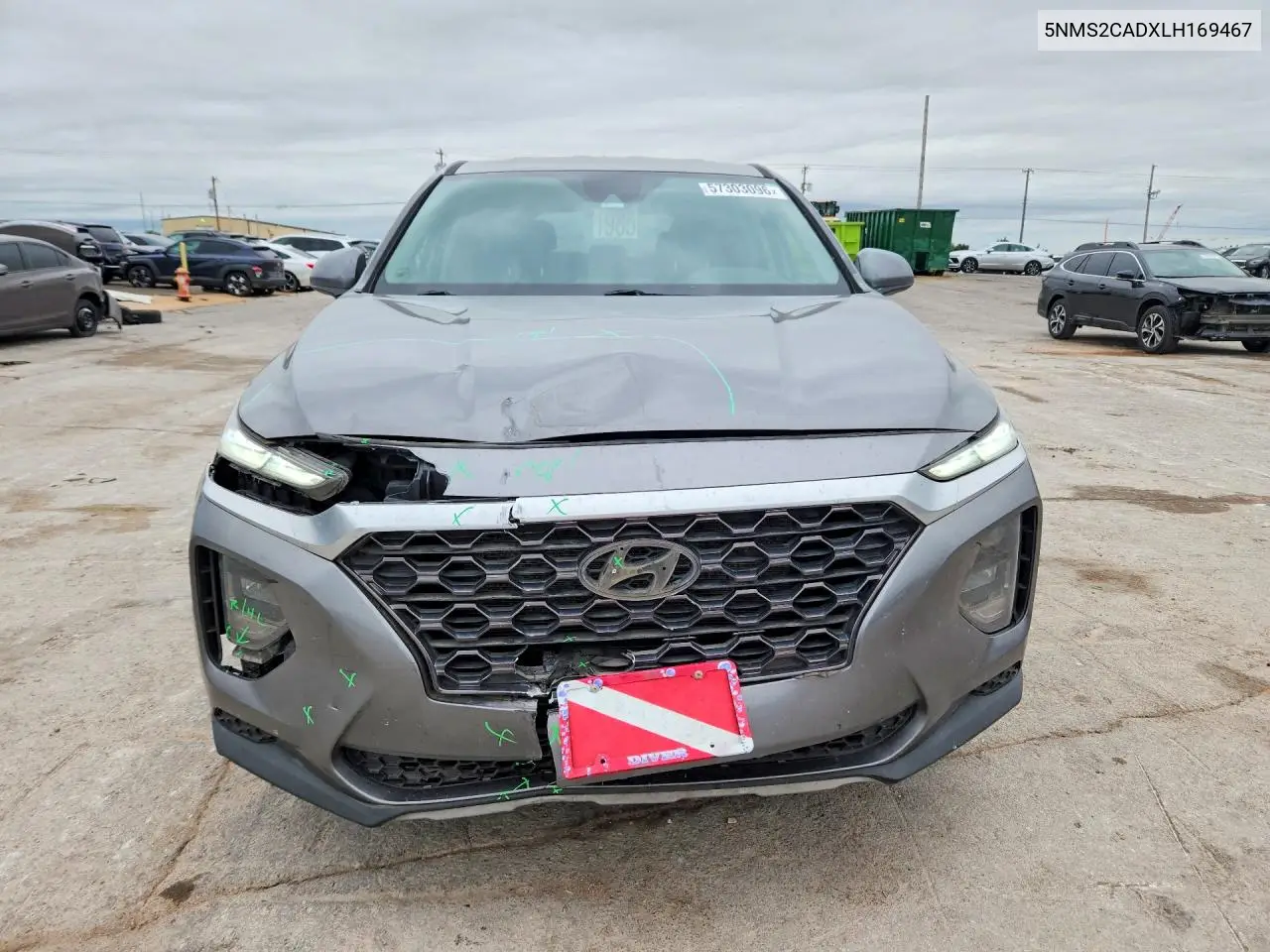 2020 Hyundai Santa Fe Se VIN: 5NMS2CADXLH169467 Lot: 57303096
