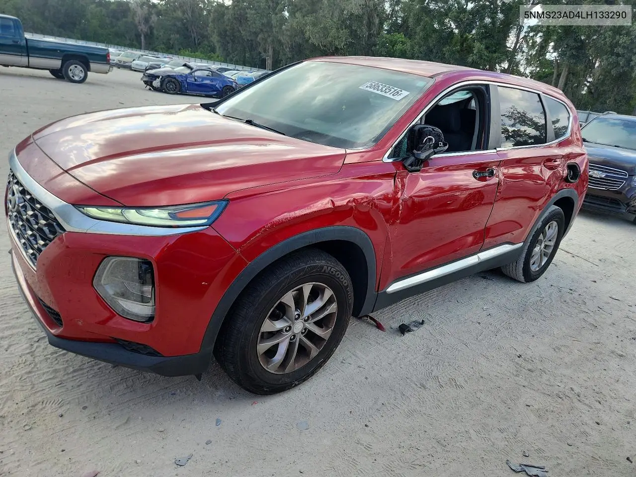 2020 Hyundai Santa Fe Se VIN: 5NMS23AD4LH133290 Lot: 58633516