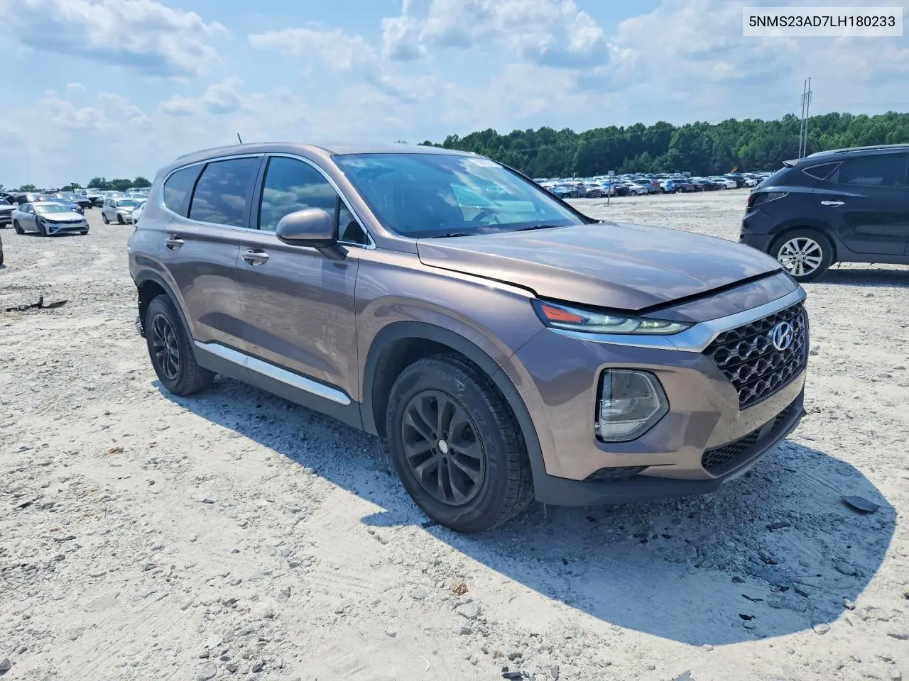 2020 Hyundai Santa Fe Se VIN: 5NMS23AD7LH180233 Lot: 58892056