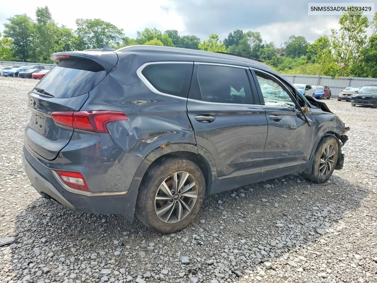 2020 Hyundai Santa Fe Limited VIN: 5NMS53AD9LH293429 Lot: 59333926