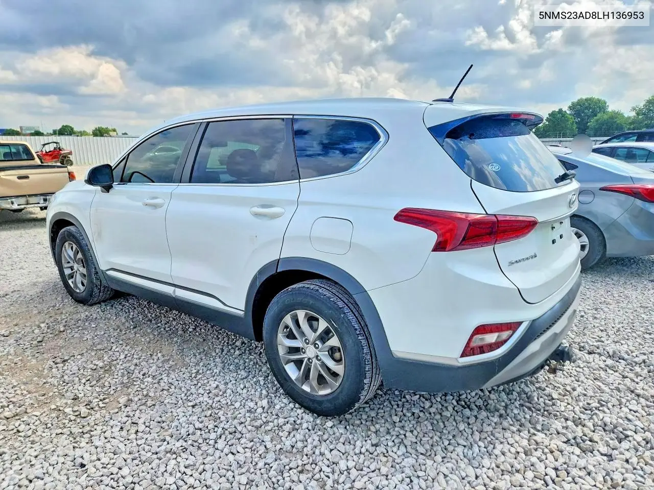 2020 Hyundai Santa Fe Se VIN: 5NMS23AD8LH136953 Lot: 59887046