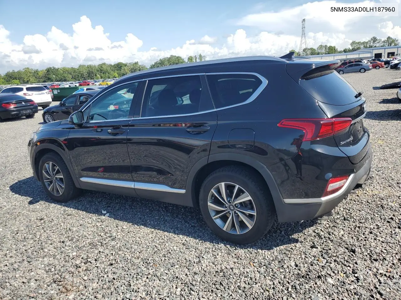 2020 Hyundai Santa Fe Sel VIN: 5NMS33AD0LH187960 Lot: 60132556