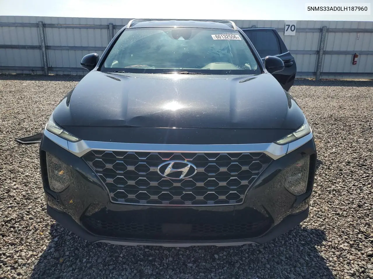 2020 Hyundai Santa Fe Sel VIN: 5NMS33AD0LH187960 Lot: 60132556
